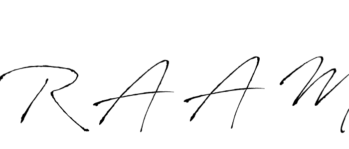 Similarly Antro_Vectra is the best handwritten signature design. Signature creator online .You can use it as an online autograph creator for name R A A M. R A A M signature style 6 images and pictures png