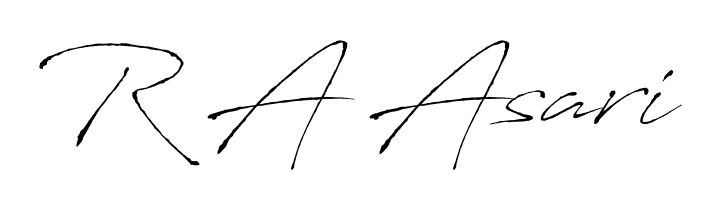 Make a beautiful signature design for name R A Asari. Use this online signature maker to create a handwritten signature for free. R A Asari signature style 6 images and pictures png
