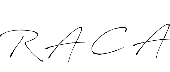 Create a beautiful signature design for name R A C A. With this signature (Antro_Vectra) fonts, you can make a handwritten signature for free. R A C A signature style 6 images and pictures png