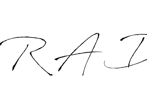 Antro_Vectra is a professional signature style that is perfect for those who want to add a touch of class to their signature. It is also a great choice for those who want to make their signature more unique. Get R A D name to fancy signature for free. R A D signature style 6 images and pictures png