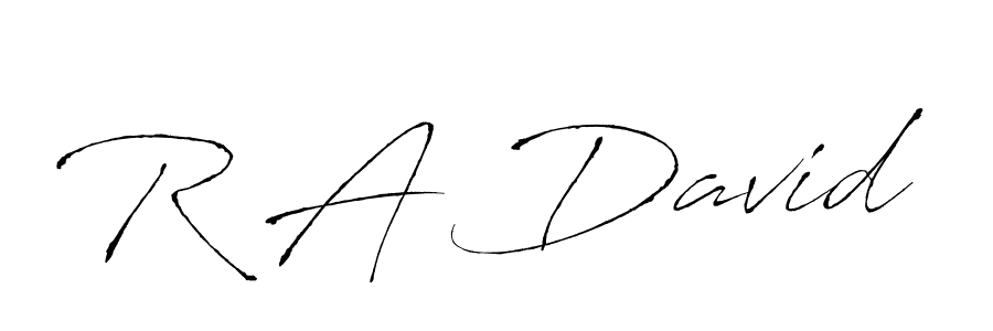 You should practise on your own different ways (Antro_Vectra) to write your name (R A David) in signature. don't let someone else do it for you. R A David signature style 6 images and pictures png