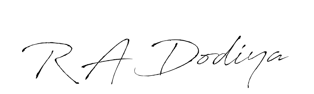 Also You can easily find your signature by using the search form. We will create R A Dodiya name handwritten signature images for you free of cost using Antro_Vectra sign style. R A Dodiya signature style 6 images and pictures png