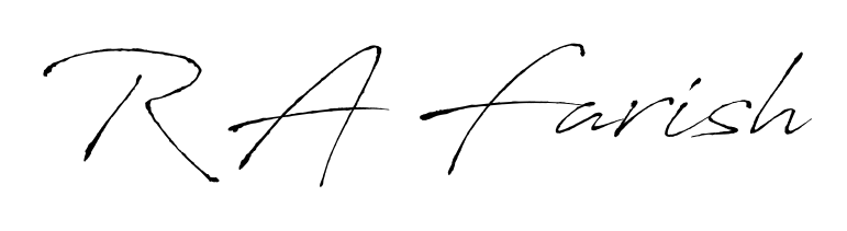 You should practise on your own different ways (Antro_Vectra) to write your name (R A Farish) in signature. Don't let someone else do it for you. R A Farish signature style 6 images and pictures png