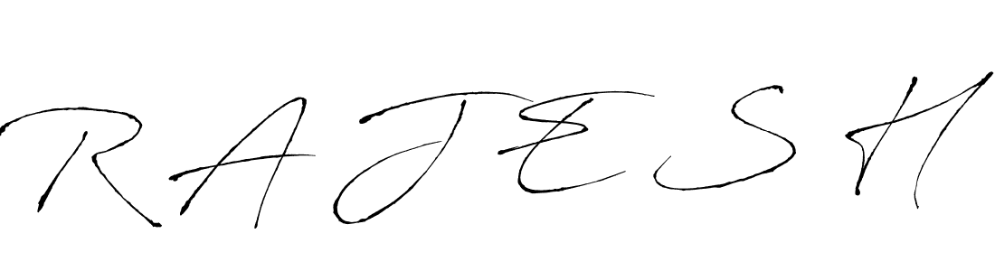 Design your own signature with our free online signature maker. With this signature software, you can create a handwritten (Antro_Vectra) signature for name R A J E S H. R A J E S H signature style 6 images and pictures png