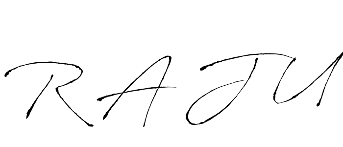 How to Draw R A J U signature style? Antro_Vectra is a latest design signature styles for name R A J U. R A J U signature style 6 images and pictures png