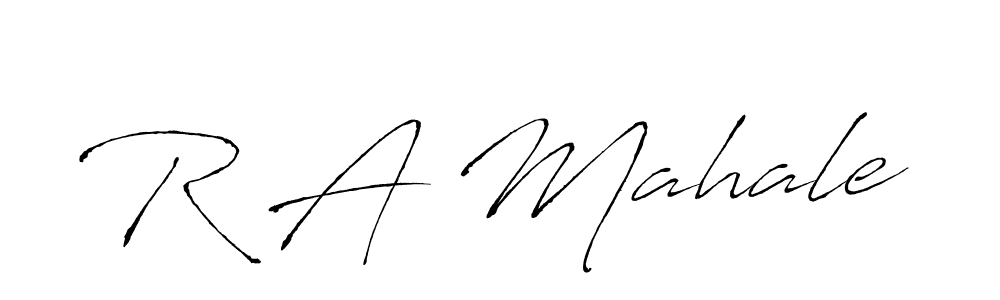 Also we have R A Mahale name is the best signature style. Create professional handwritten signature collection using Antro_Vectra autograph style. R A Mahale signature style 6 images and pictures png