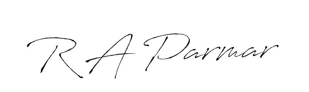 How to make R A Parmar signature? Antro_Vectra is a professional autograph style. Create handwritten signature for R A Parmar name. R A Parmar signature style 6 images and pictures png