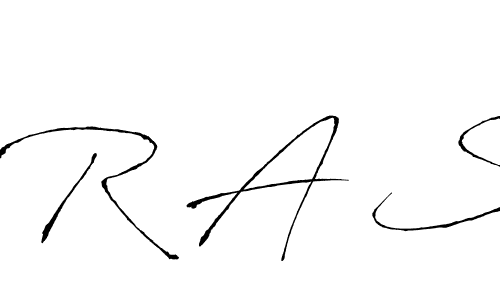 The best way (Antro_Vectra) to make a short signature is to pick only two or three words in your name. The name R A S include a total of six letters. For converting this name. R A S signature style 6 images and pictures png