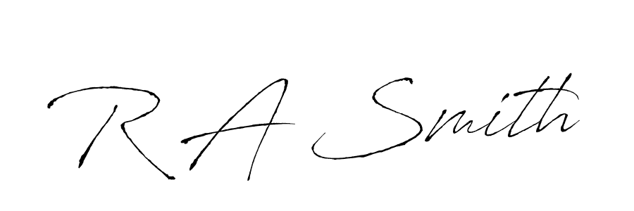 The best way (Antro_Vectra) to make a short signature is to pick only two or three words in your name. The name R A Smith include a total of six letters. For converting this name. R A Smith signature style 6 images and pictures png