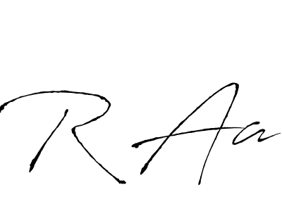 Similarly Antro_Vectra is the best handwritten signature design. Signature creator online .You can use it as an online autograph creator for name R Aa. R Aa signature style 6 images and pictures png