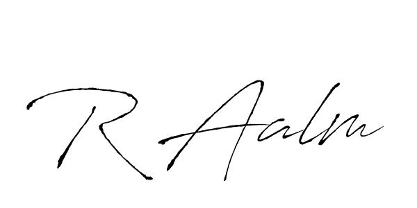 Also we have R Aalm name is the best signature style. Create professional handwritten signature collection using Antro_Vectra autograph style. R Aalm signature style 6 images and pictures png