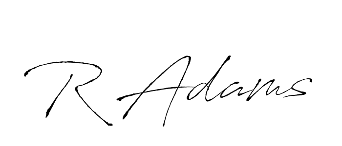 How to make R Adams name signature. Use Antro_Vectra style for creating short signs online. This is the latest handwritten sign. R Adams signature style 6 images and pictures png