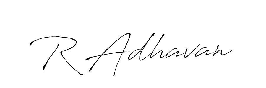 Antro_Vectra is a professional signature style that is perfect for those who want to add a touch of class to their signature. It is also a great choice for those who want to make their signature more unique. Get R Adhavan name to fancy signature for free. R Adhavan signature style 6 images and pictures png