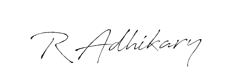 You can use this online signature creator to create a handwritten signature for the name R Adhikary. This is the best online autograph maker. R Adhikary signature style 6 images and pictures png