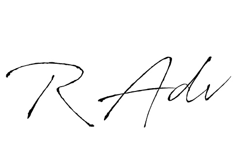 How to Draw R Adv signature style? Antro_Vectra is a latest design signature styles for name R Adv. R Adv signature style 6 images and pictures png