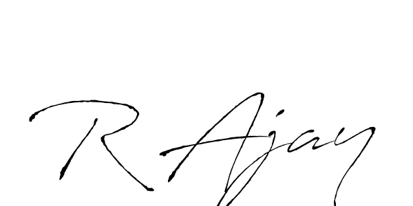 Also we have R Ajay name is the best signature style. Create professional handwritten signature collection using Antro_Vectra autograph style. R Ajay signature style 6 images and pictures png