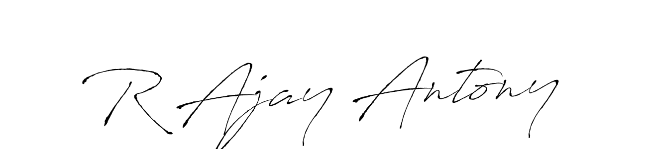 Also we have R Ajay Antony name is the best signature style. Create professional handwritten signature collection using Antro_Vectra autograph style. R Ajay Antony signature style 6 images and pictures png