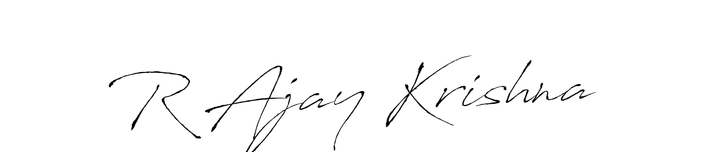 How to Draw R Ajay Krishna signature style? Antro_Vectra is a latest design signature styles for name R Ajay Krishna. R Ajay Krishna signature style 6 images and pictures png