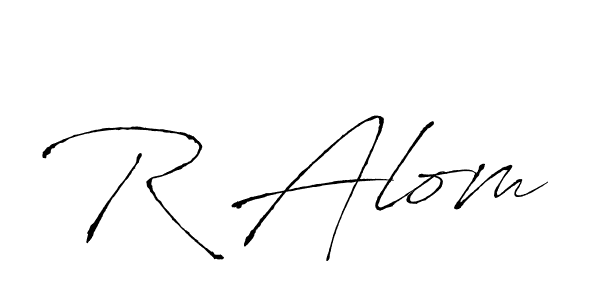 It looks lik you need a new signature style for name R Alom. Design unique handwritten (Antro_Vectra) signature with our free signature maker in just a few clicks. R Alom signature style 6 images and pictures png