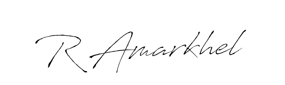 if you are searching for the best signature style for your name R Amarkhel. so please give up your signature search. here we have designed multiple signature styles  using Antro_Vectra. R Amarkhel signature style 6 images and pictures png