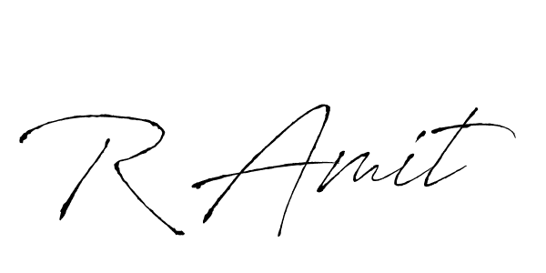 Make a beautiful signature design for name R Amit. With this signature (Antro_Vectra) style, you can create a handwritten signature for free. R Amit signature style 6 images and pictures png