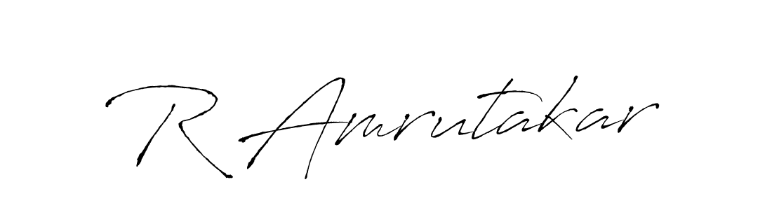 Make a beautiful signature design for name R Amrutakar. Use this online signature maker to create a handwritten signature for free. R Amrutakar signature style 6 images and pictures png