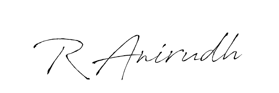 Make a beautiful signature design for name R Anirudh. Use this online signature maker to create a handwritten signature for free. R Anirudh signature style 6 images and pictures png