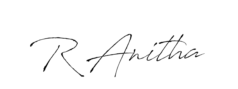 Create a beautiful signature design for name R Anitha. With this signature (Antro_Vectra) fonts, you can make a handwritten signature for free. R Anitha signature style 6 images and pictures png