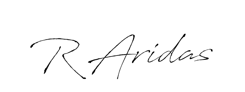 You can use this online signature creator to create a handwritten signature for the name R Aridas. This is the best online autograph maker. R Aridas signature style 6 images and pictures png