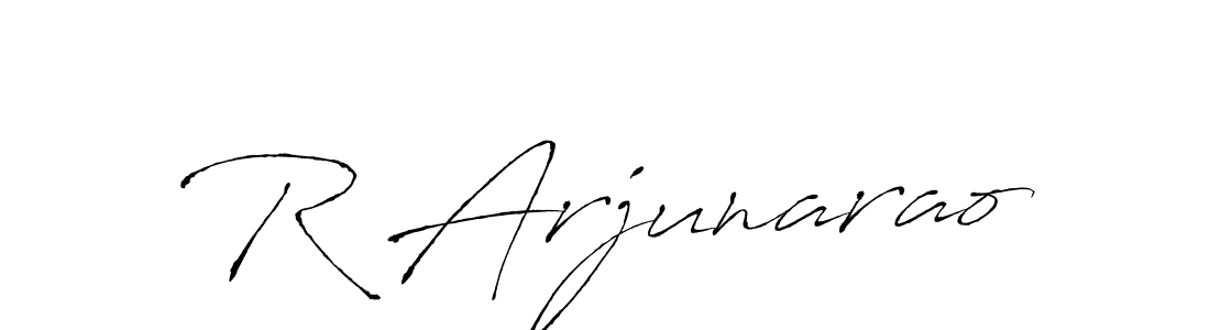 How to make R Arjunarao signature? Antro_Vectra is a professional autograph style. Create handwritten signature for R Arjunarao name. R Arjunarao signature style 6 images and pictures png