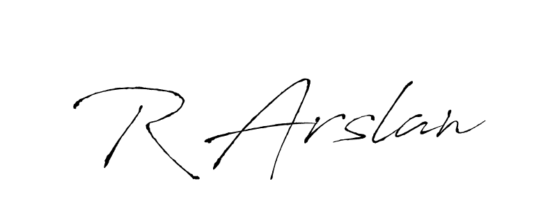 if you are searching for the best signature style for your name R Arslan. so please give up your signature search. here we have designed multiple signature styles  using Antro_Vectra. R Arslan signature style 6 images and pictures png