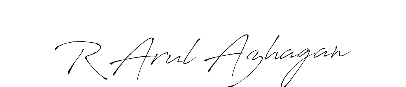 This is the best signature style for the R Arul Azhagan name. Also you like these signature font (Antro_Vectra). Mix name signature. R Arul Azhagan signature style 6 images and pictures png