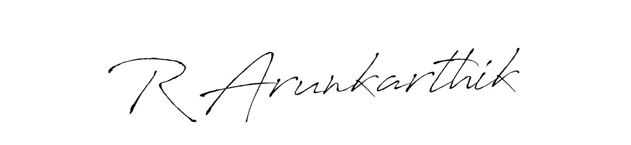 Make a beautiful signature design for name R Arunkarthik. Use this online signature maker to create a handwritten signature for free. R Arunkarthik signature style 6 images and pictures png