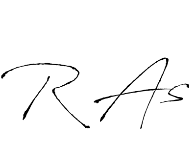 Make a beautiful signature design for name R As. With this signature (Antro_Vectra) style, you can create a handwritten signature for free. R As signature style 6 images and pictures png