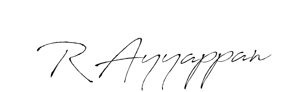 Similarly Antro_Vectra is the best handwritten signature design. Signature creator online .You can use it as an online autograph creator for name R Ayyappan. R Ayyappan signature style 6 images and pictures png