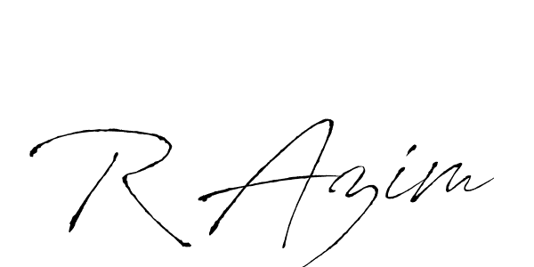 Antro_Vectra is a professional signature style that is perfect for those who want to add a touch of class to their signature. It is also a great choice for those who want to make their signature more unique. Get R Azim name to fancy signature for free. R Azim signature style 6 images and pictures png