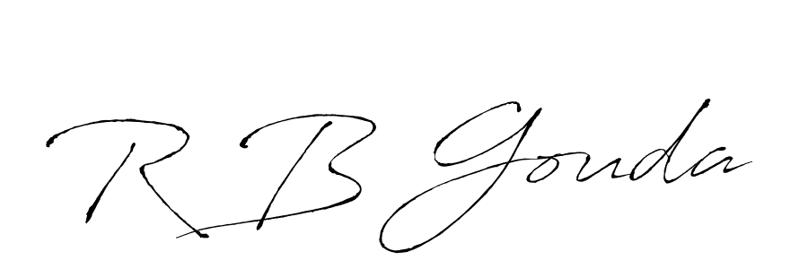 How to make R B Gouda signature? Antro_Vectra is a professional autograph style. Create handwritten signature for R B Gouda name. R B Gouda signature style 6 images and pictures png