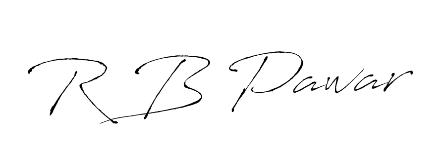 How to make R B Pawar signature? Antro_Vectra is a professional autograph style. Create handwritten signature for R B Pawar name. R B Pawar signature style 6 images and pictures png