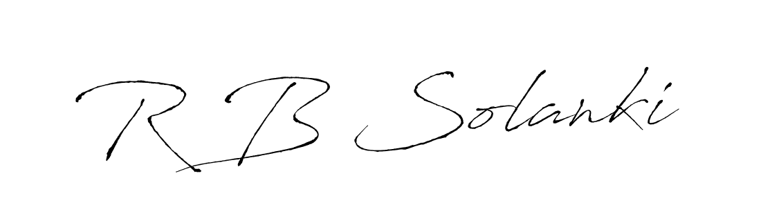 How to make R B Solanki signature? Antro_Vectra is a professional autograph style. Create handwritten signature for R B Solanki name. R B Solanki signature style 6 images and pictures png