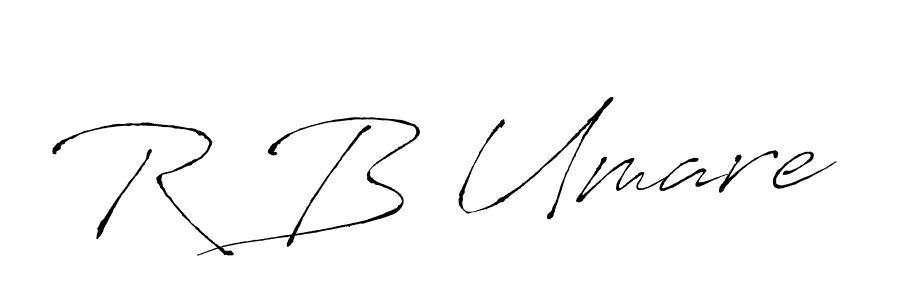 Also You can easily find your signature by using the search form. We will create R B Umare name handwritten signature images for you free of cost using Antro_Vectra sign style. R B Umare signature style 6 images and pictures png