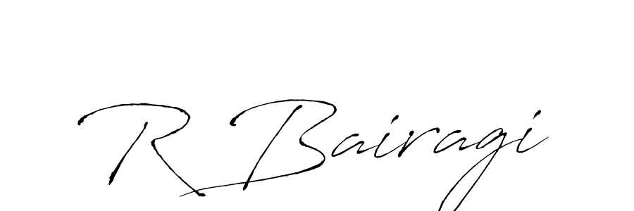 R Bairagi stylish signature style. Best Handwritten Sign (Antro_Vectra) for my name. Handwritten Signature Collection Ideas for my name R Bairagi. R Bairagi signature style 6 images and pictures png