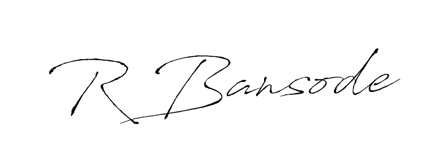 Create a beautiful signature design for name R Bansode. With this signature (Antro_Vectra) fonts, you can make a handwritten signature for free. R Bansode signature style 6 images and pictures png