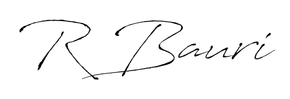 Create a beautiful signature design for name R Bauri. With this signature (Antro_Vectra) fonts, you can make a handwritten signature for free. R Bauri signature style 6 images and pictures png