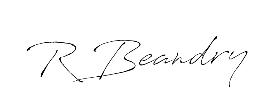 How to make R Beandry signature? Antro_Vectra is a professional autograph style. Create handwritten signature for R Beandry name. R Beandry signature style 6 images and pictures png