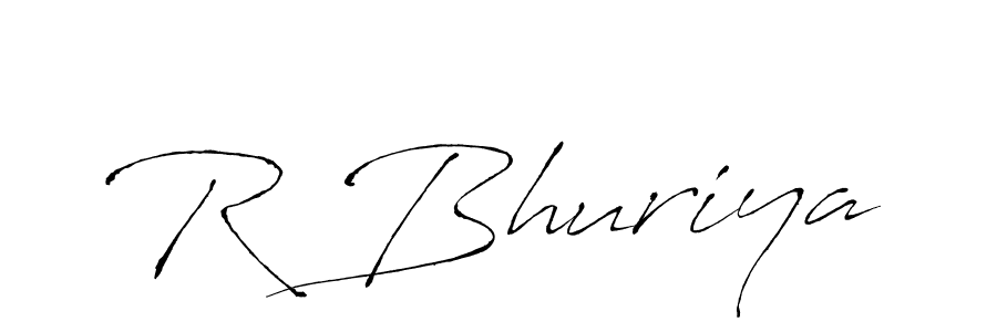 R Bhuriya stylish signature style. Best Handwritten Sign (Antro_Vectra) for my name. Handwritten Signature Collection Ideas for my name R Bhuriya. R Bhuriya signature style 6 images and pictures png