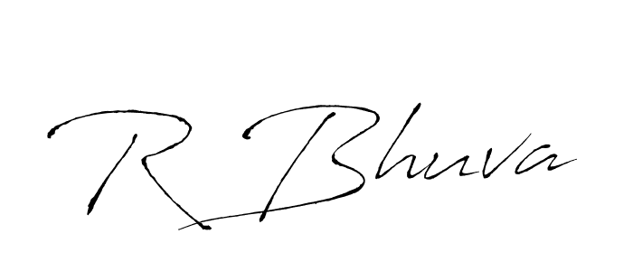 Create a beautiful signature design for name R Bhuva. With this signature (Antro_Vectra) fonts, you can make a handwritten signature for free. R Bhuva signature style 6 images and pictures png