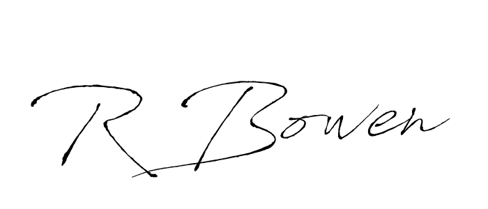 Make a beautiful signature design for name R Bowen. With this signature (Antro_Vectra) style, you can create a handwritten signature for free. R Bowen signature style 6 images and pictures png