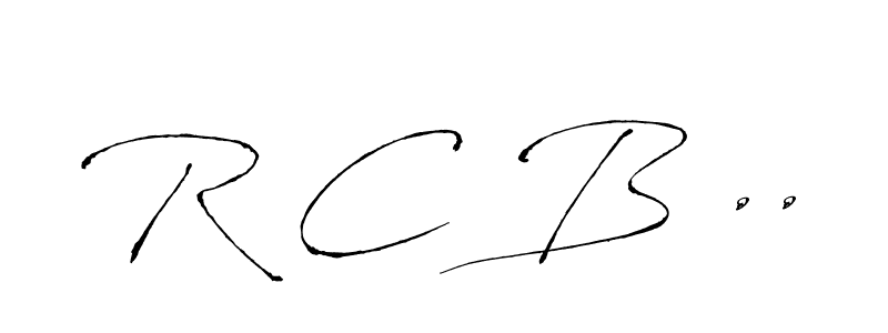 It looks lik you need a new signature style for name R C B ... Design unique handwritten (Antro_Vectra) signature with our free signature maker in just a few clicks. R C B .. signature style 6 images and pictures png