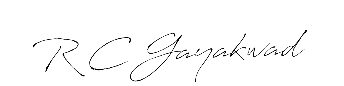 Antro_Vectra is a professional signature style that is perfect for those who want to add a touch of class to their signature. It is also a great choice for those who want to make their signature more unique. Get R C Gayakwad name to fancy signature for free. R C Gayakwad signature style 6 images and pictures png