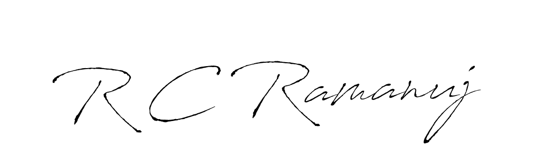 Make a beautiful signature design for name R C Ramanuj. Use this online signature maker to create a handwritten signature for free. R C Ramanuj signature style 6 images and pictures png